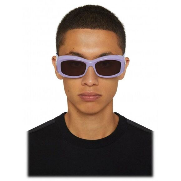 NEW Givenchy GV40044U 78A Shiny Lilac Smoke Gray Unisex Geometric Sunglasses main image 7